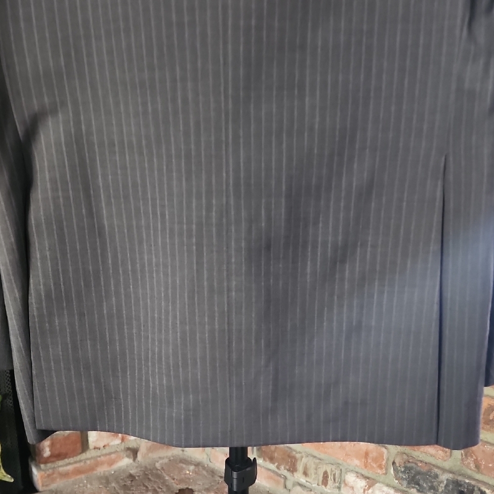 Theory Laine Men’s Pinstripe Blazer 40R Black Wool Blend Sport Coat - Picture 8 of 16